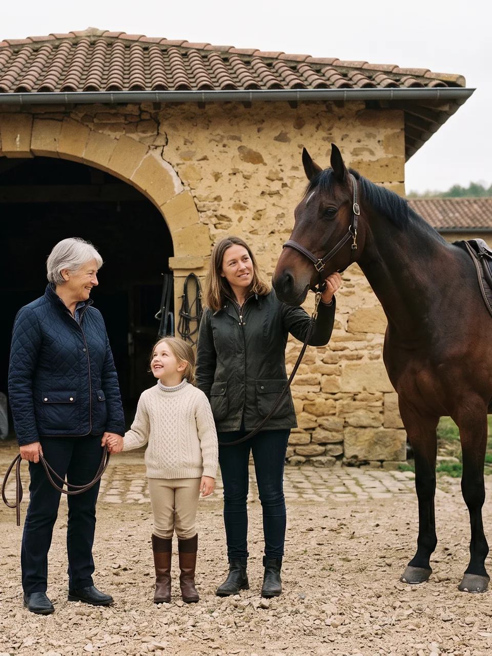 L'équipe, Le Clos du Verger, centre équestre à Jasseron