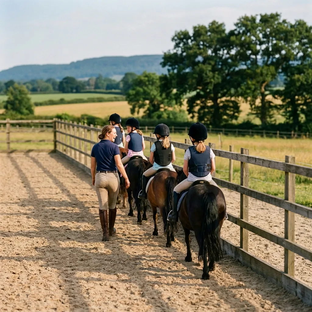 Cours de poney à Jasseron, Ain